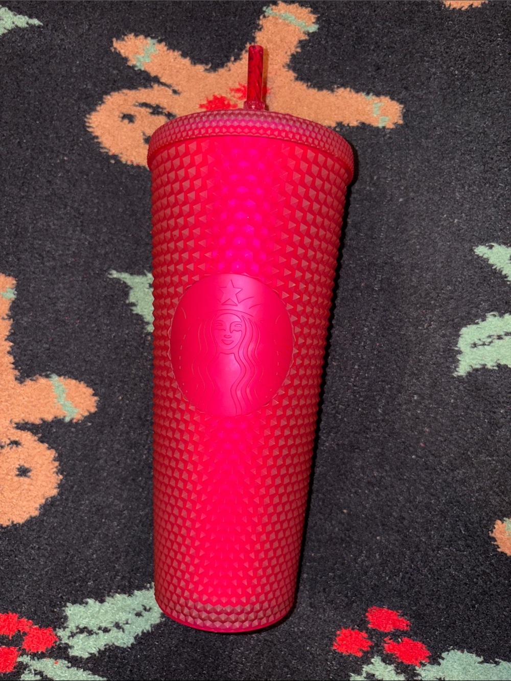 Summer 2023 Starbucks Hot Pink Studded Cold Cup